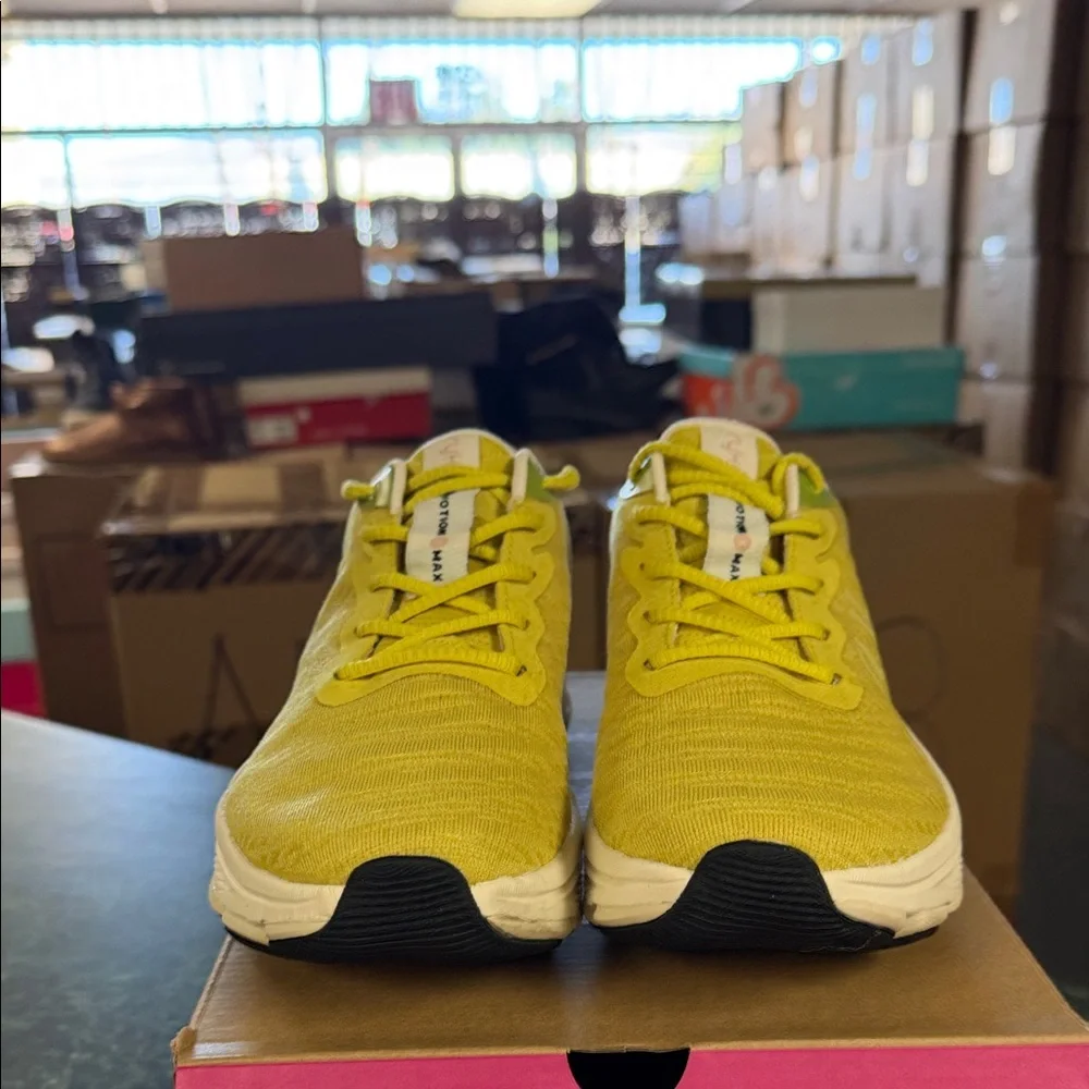 Ryka Yellow and Green Knit Walking Sneakers